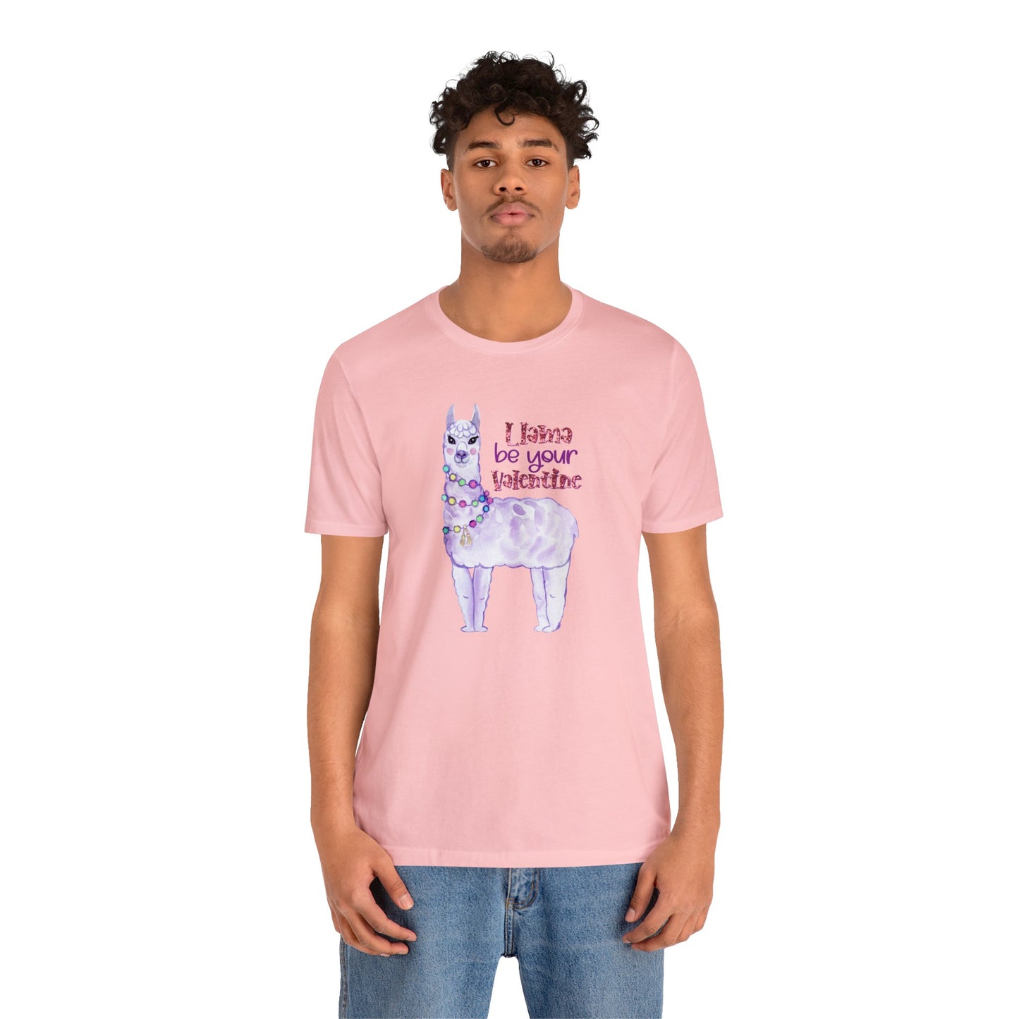 Lama Be Your Valentine Shirt, Bella and Canvas T-shirt