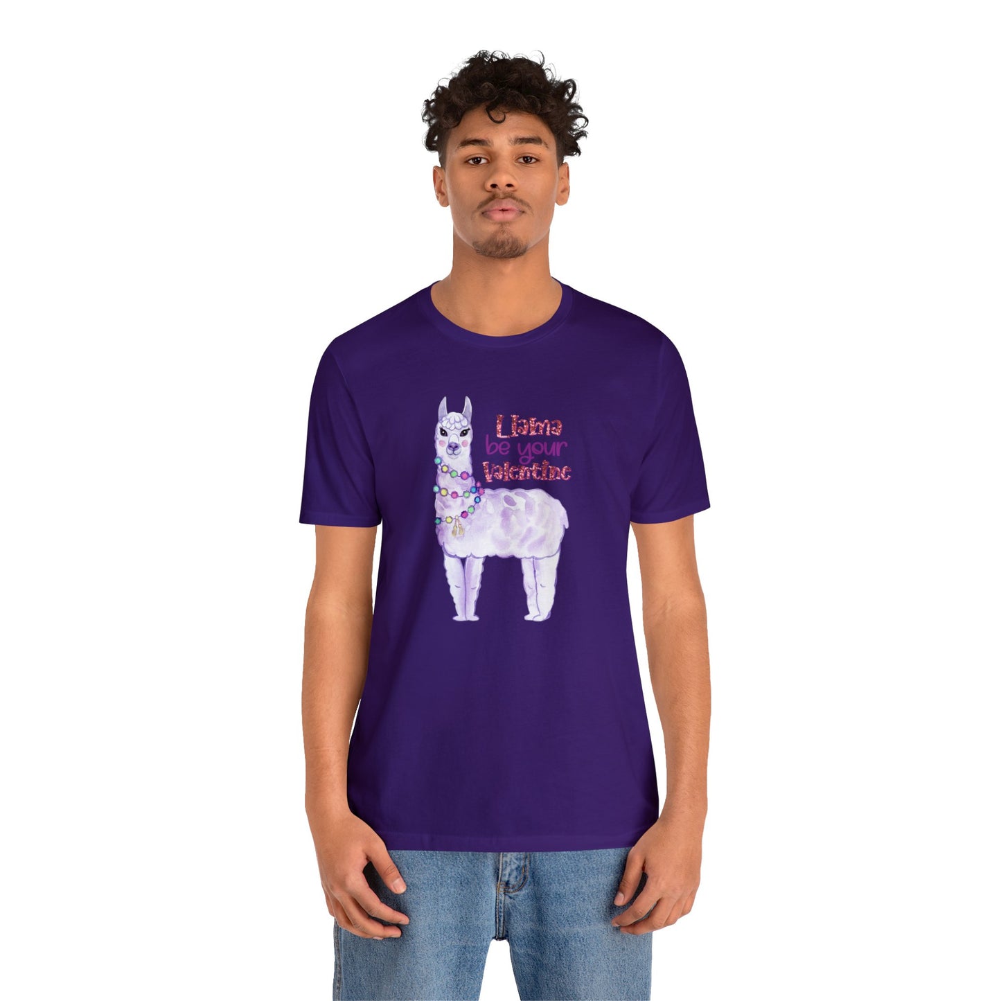 Lama Be Your Valentine Shirt, Bella and Canvas T-shirt
