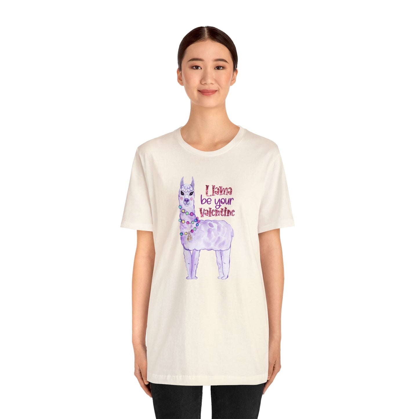 Lama Be Your Valentine Shirt, Bella and Canvas T-shirt