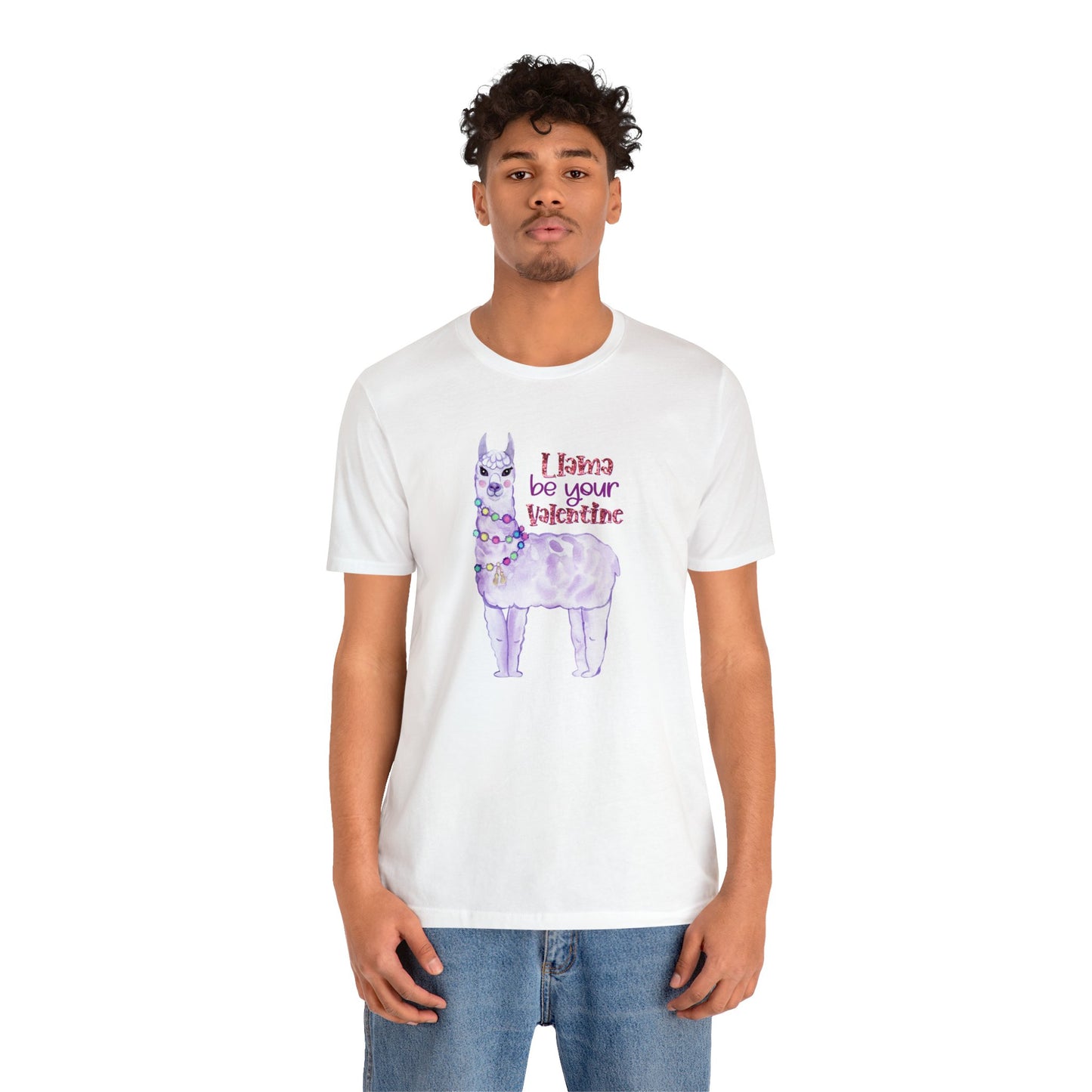 Lama Be Your Valentine Shirt, Bella and Canvas T-shirt