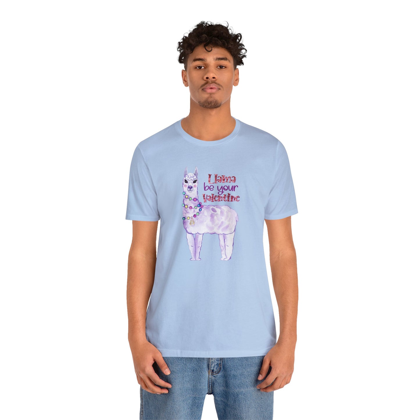 Lama Be Your Valentine Shirt, Bella and Canvas T-shirt