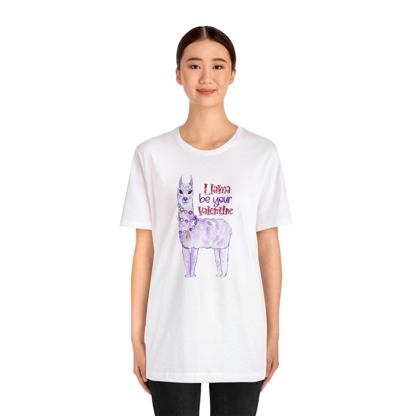 Lama Be Your Valentine Shirt, Bella and Canvas T-shirt