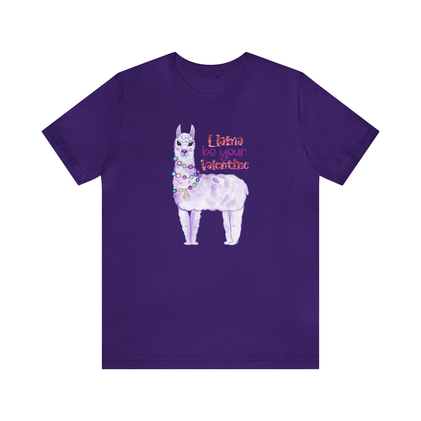 Lama Be Your Valentine Shirt, Bella and Canvas T-shirt