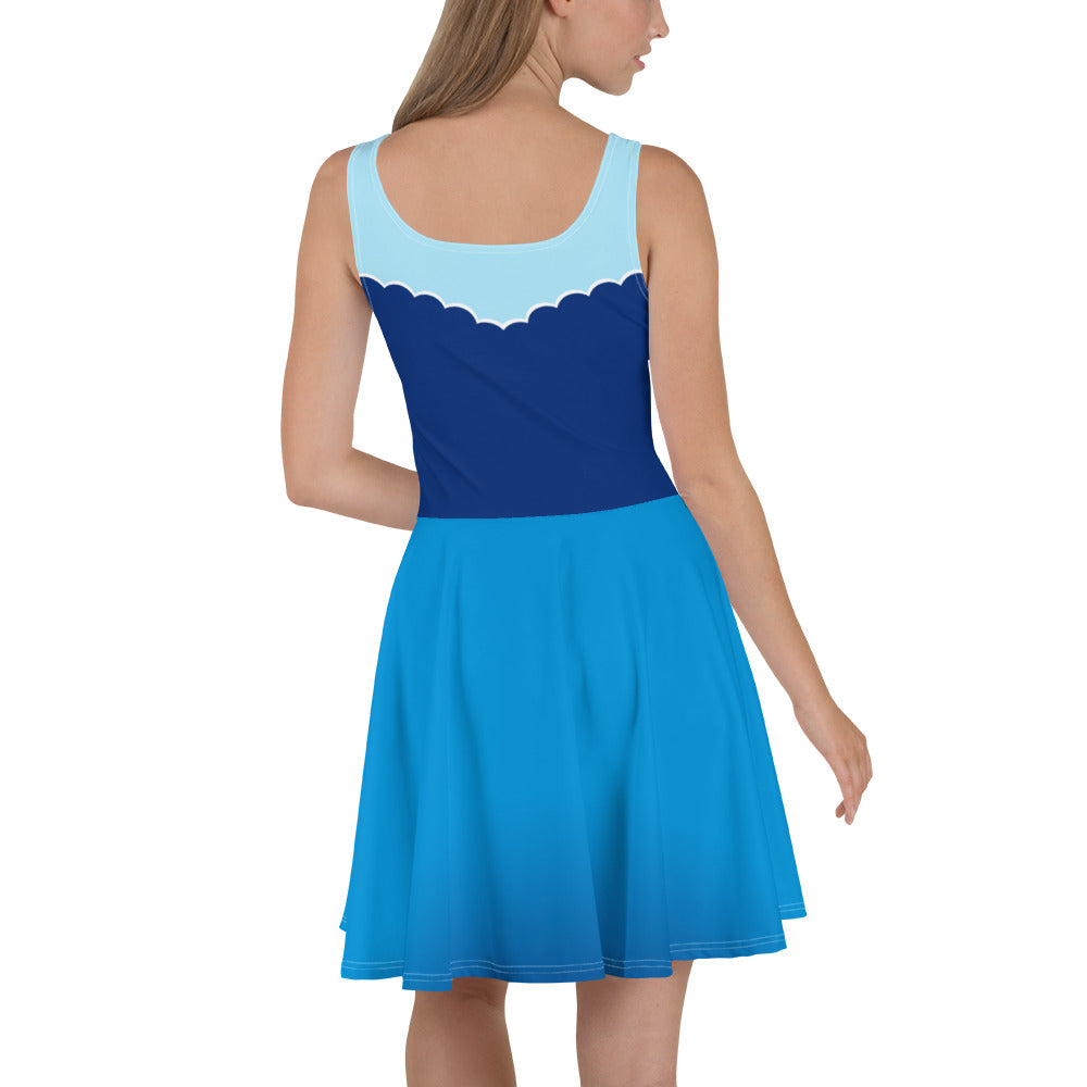 Mermaid on Land Skater Dress, Park Bounding
