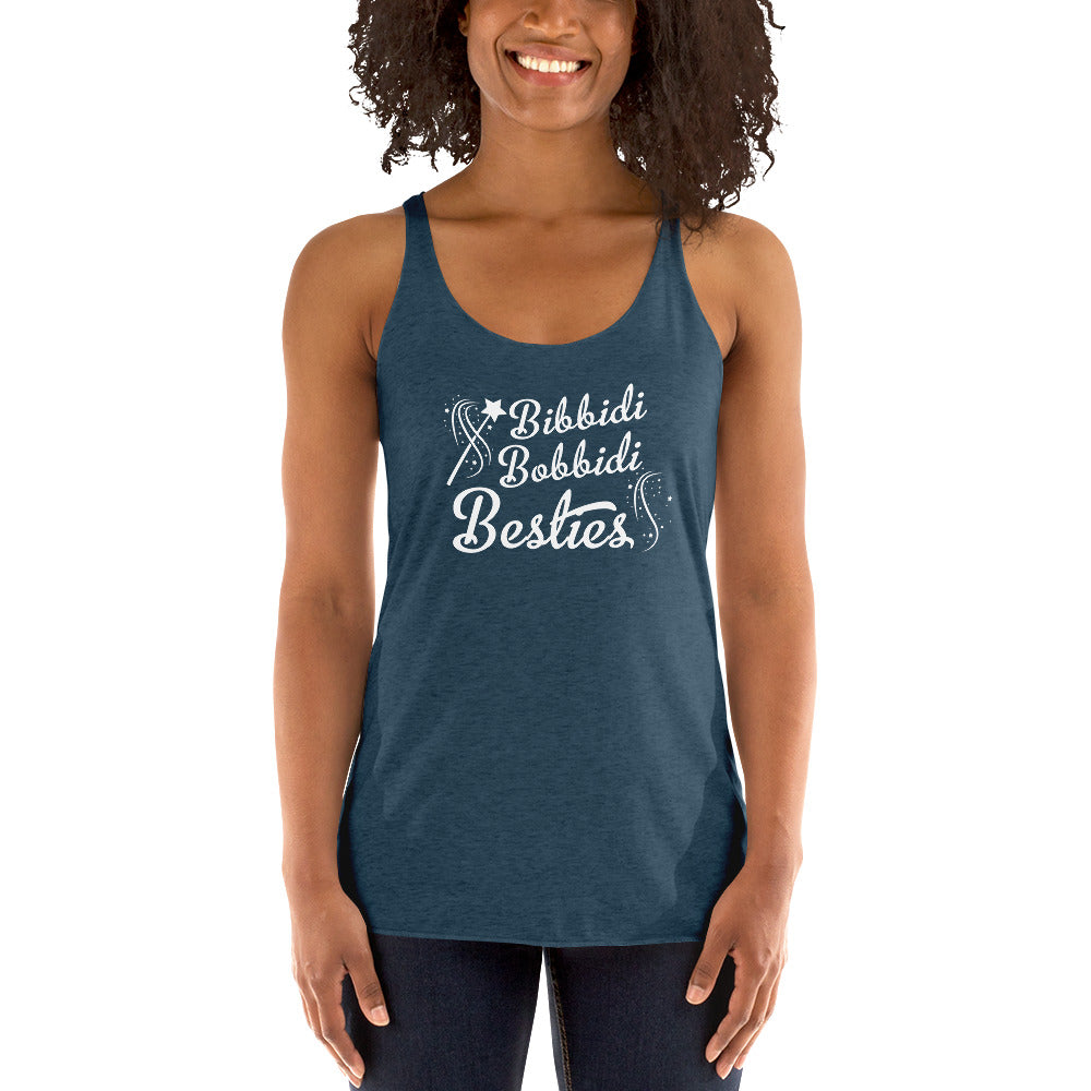 Bibbidi Bobbidi Besties, Women's Racerback Tank