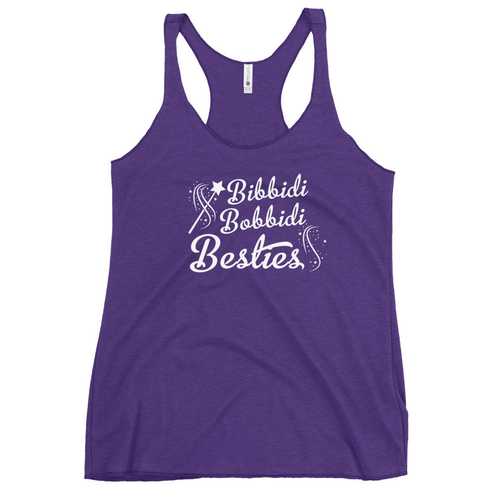 Bibbidi Bobbidi Besties, Women's Racerback Tank