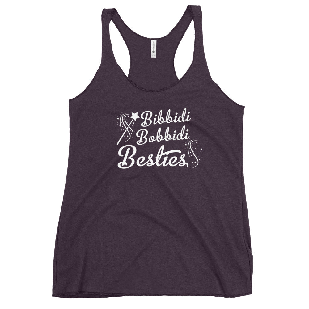 Bibbidi Bobbidi Besties, Women's Racerback Tank