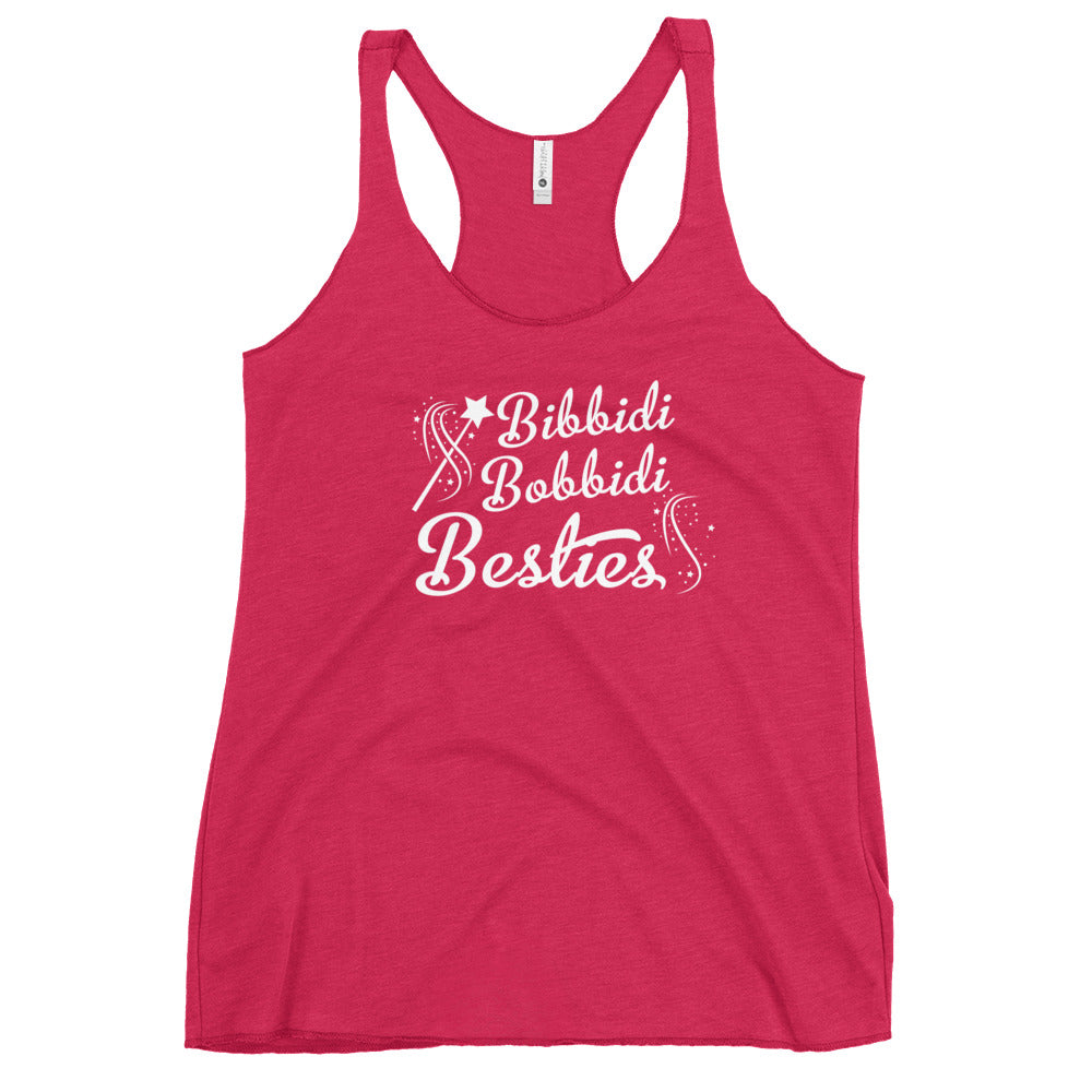 Bibbidi Bobbidi Besties, Women's Racerback Tank