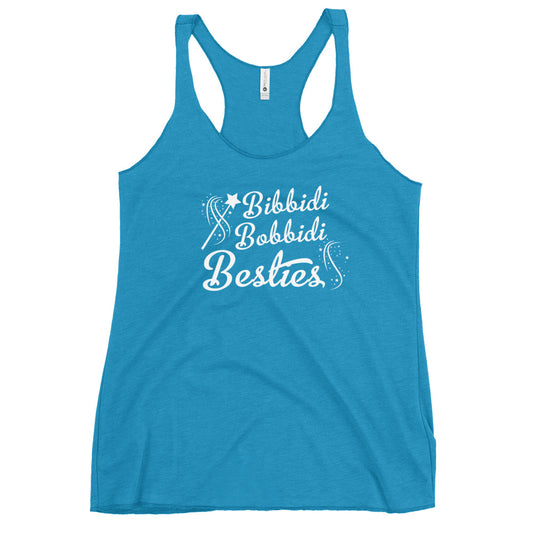 Bibbidi Bobbidi Besties, Women's Racerback Tank