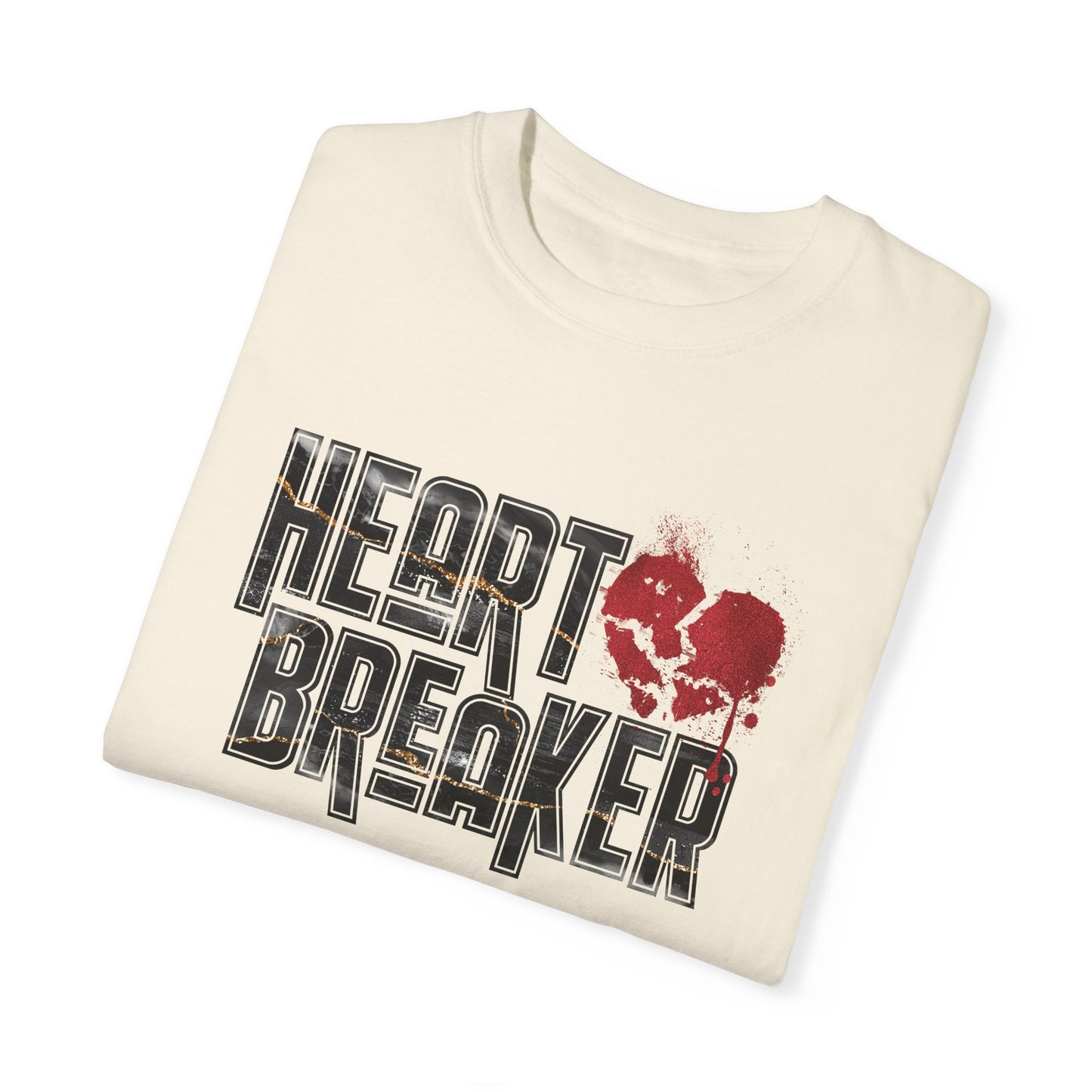 Heart Breaker, Vintage Style Valentine's Day Tee, Unisex Comfort Colors T-shirt