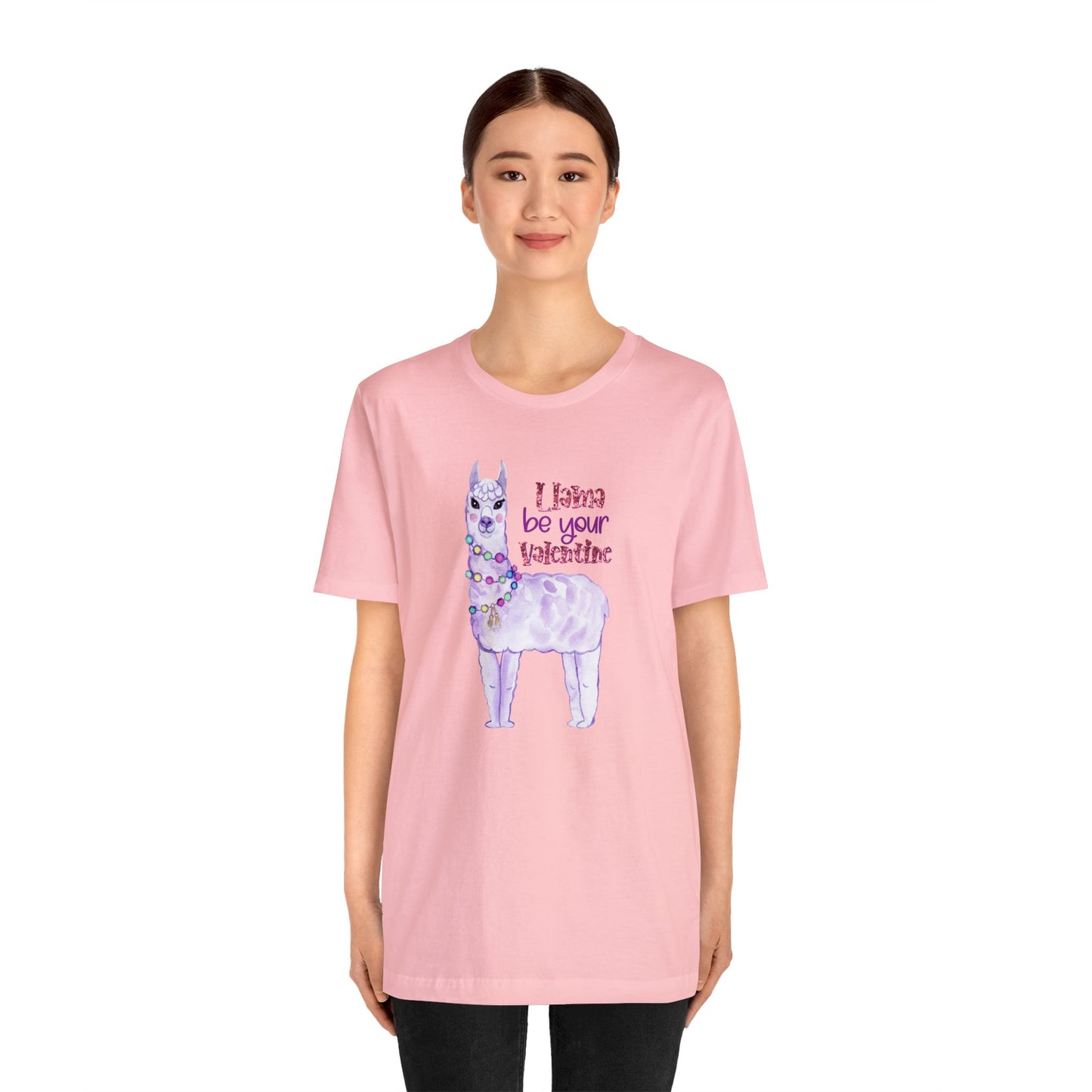 Lama Be Your Valentine Shirt, Bella and Canvas T-shirt