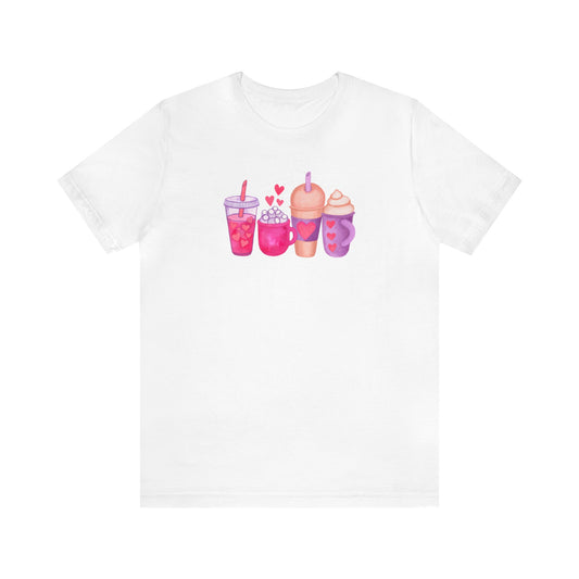 Valentine Coffee T-shirt, Bella and Canvas Tee