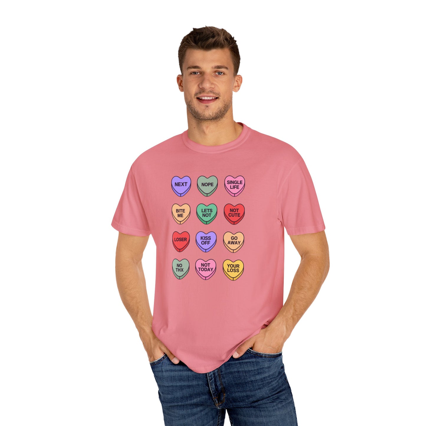 Valentine's Day Heart Candy Shirt, Unisex Comfort Colors Tee