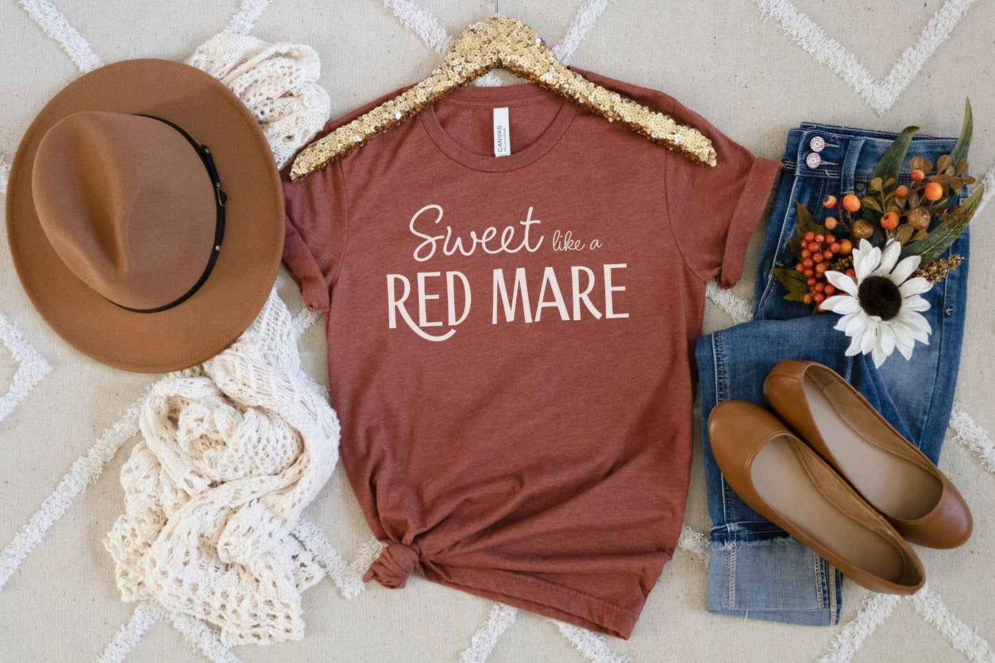 Sweet Like a Red Mare, Equestrian Shirt